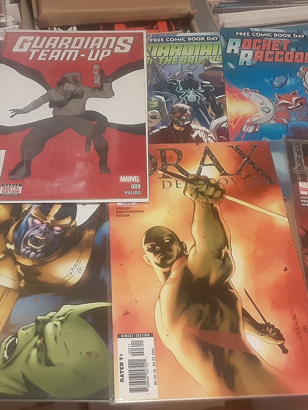 Guardians of the Galaxy 9 comic book lotGuardians of the Galaxy comic lot FCBD
